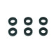 BLACK M3 FLAT WASHER 5.75mm x 1.5mm (6) - CENTRO - C0635-3