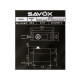 WATERPROOF DIGITAL SERVO SW0231MG+ - SAVOX - SW0231MG+