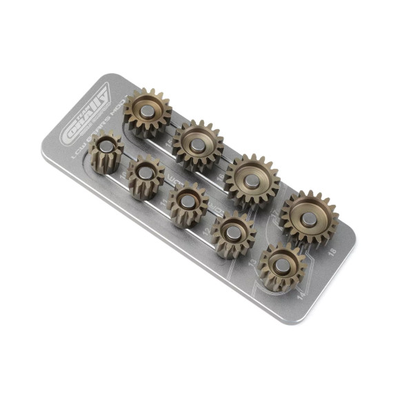 Support pignons M1.0 D5mm - 9 pignons - CORALLY - C-16201