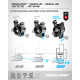 ALU ADJUSTABLE REAR UPRIGHT EXTRA LOWER POSITION - XRAY - 323358