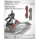 GLUED BRAKE PAD SET - RED (2) - XRAY - 334133