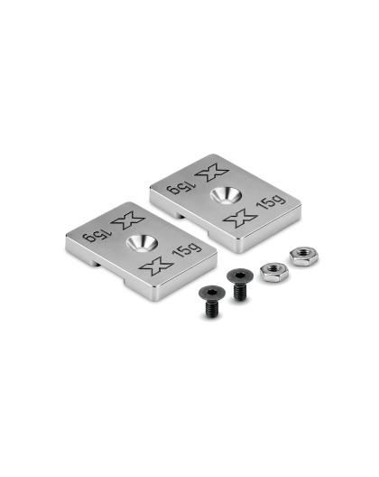 Lest acier 21x28x4mm - 15g (2) - XRAY - 336158