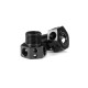 "ALU WHEEL AXLE OFFSET ""+4MM"" - LIGHT - BLACK (2) - XRAY - 355254"