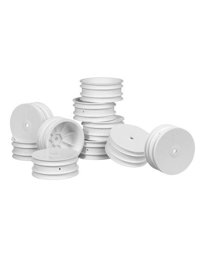 4WD FRONT WHEEL AERODISK WITH 14MM HEX - WHITE - V2 (10) - 369900 - X