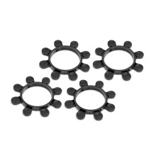 Elastique de collage TT 1/10 Octopus - Noir (4) - HUDY - 105252-K
