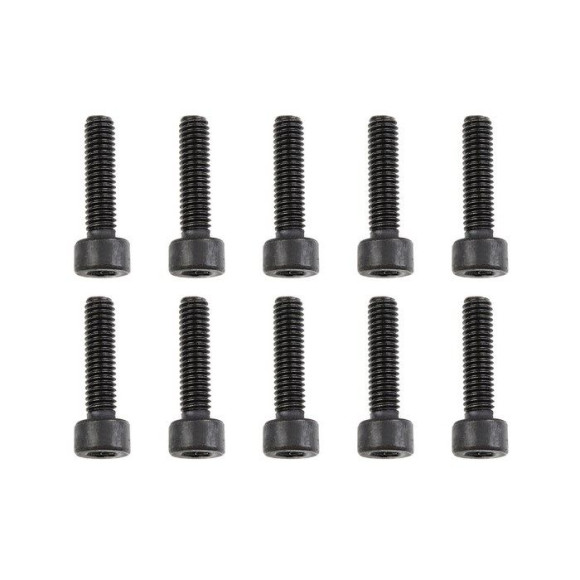 TEAM CORALLY - STEEL SCREWS M4 X 16MM - HEX SOCKET HEAD - 10 - C-3001