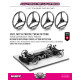 Roues de réglage tweak pour 1/10 Touring (4) - HUDY - 109380