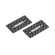 Plaques latérales carbone 0.5mm aileron 1/10 EL (2) - HUDY - 293311