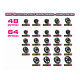 Pignon alu 21 dts 48 dp - HUDY - 294021