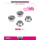 Hudy Titanium Nut M4 With Serrated Flange (4) - HUDY - 296542