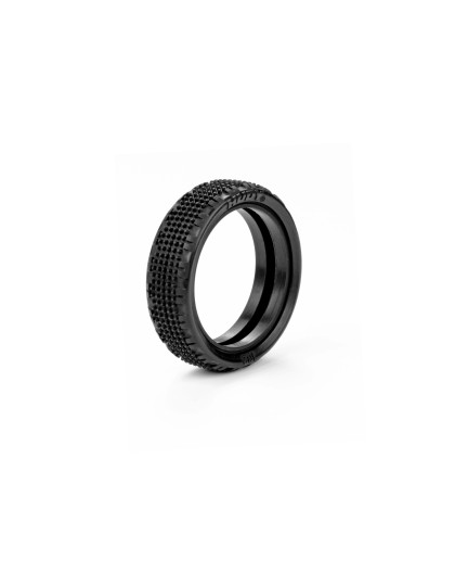 Pneus TT 1/10 avant 2WD Carpet - 102 - Medium (2) - HUDY - 812102-M