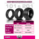 Pneus TT 1/10 arrière 2WD/4WD Astro 201 -Soft (2) - HUDY - 816201-S