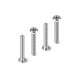 TITANIUM LOW HEAD SCREW CENTERING DIA M3x20 (4) - HUDY - 908320-T