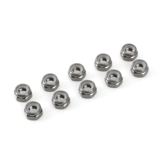 Nylstop alu M3 - Gris - 10pcs - CORALLY - C-31023