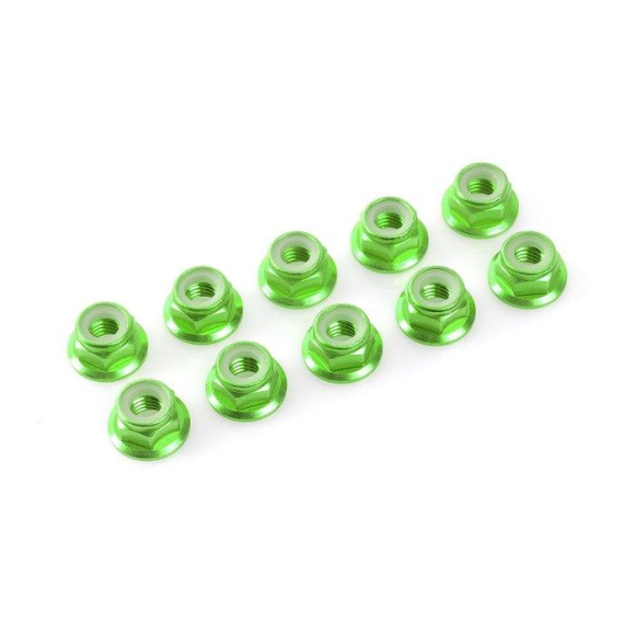 Nylstop épaulé alu M4 - Vert - 10pcs - CORALLY - C-31131