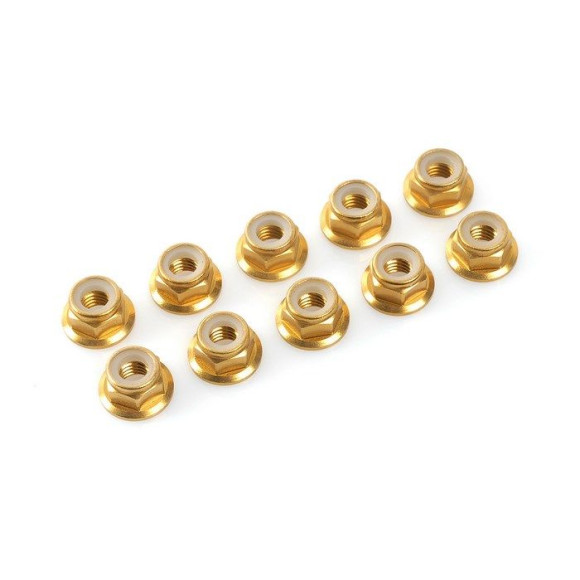 Nylstop épaulé alu M5 - Or - 10pcs - CORALLY - C-31140