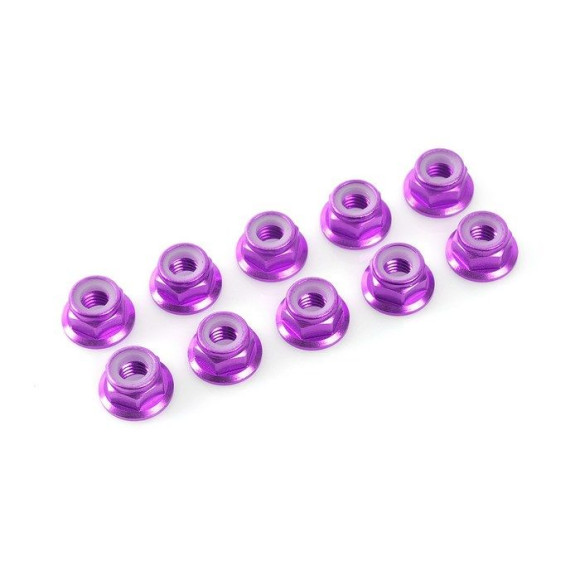 Nylstop épaulé alu M5 - Violet - 10pcs - CORALLY - C-31142