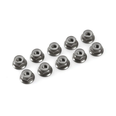 Nylstop épaulé alu M5 - Gris - 10pcs - CORALLY - C-31143