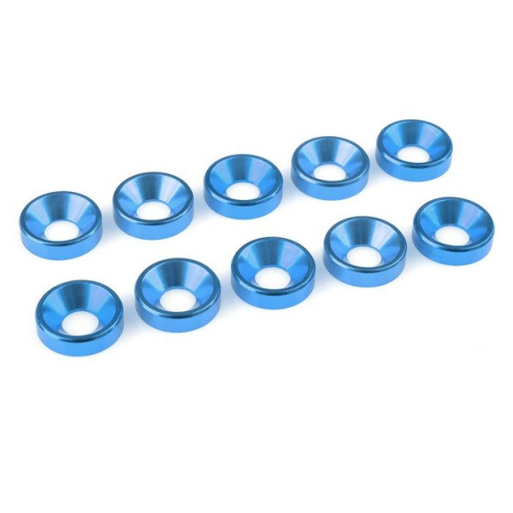 TEAM CORALLY - ALUMINIUM WASHE R - FOR M5 FLAT HEAD SCREWS - - C-3122