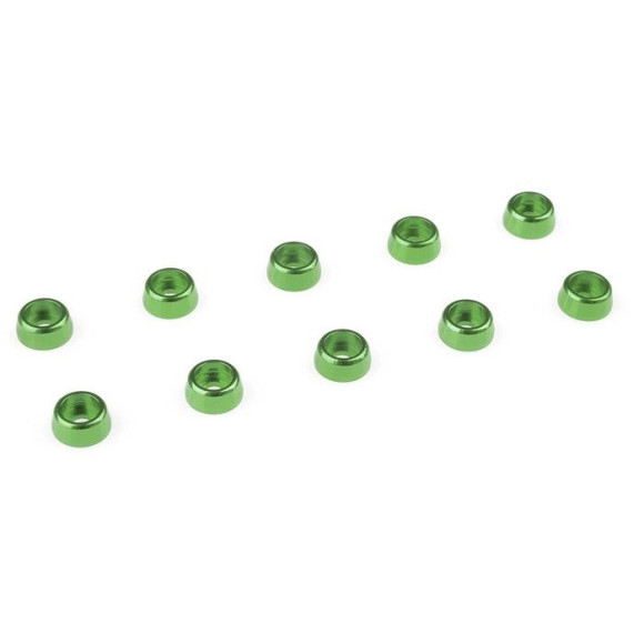 Rondelle alu CHC M2 - Vert - 10 pcs - CORALLY - C-31251