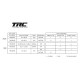 Pistons clapet 8x1.3 + 2x1.1 conique - 15.85mm (2) - TRC005060