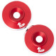 Rondelles de fixation d'aileron M3 - Rouge (2) - 1UP - 1UP-820521