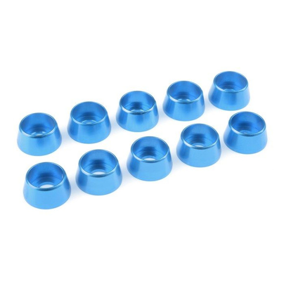 Rondelle alu CHC M5 - Bleu - 10 pcs - CORALLY - C-31294
