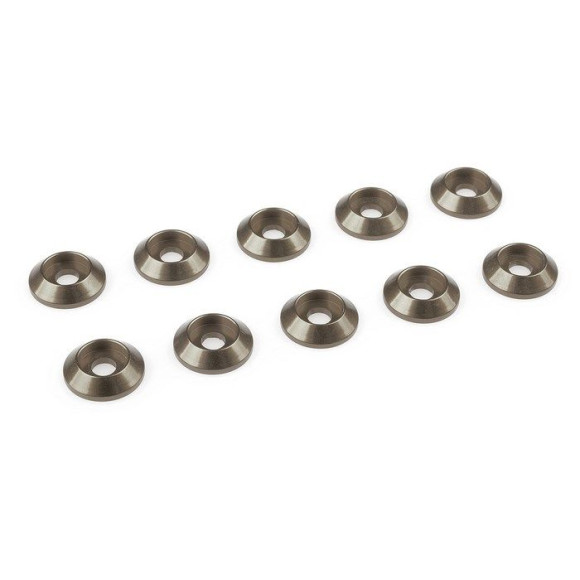 Rondelle alu BHC M3 - Gris - 10 pcs - CORALLY - C-31303