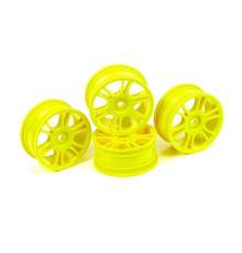 Hudy 24 mm Wheels Starburst - Yellow (4) - HUDY - 803009