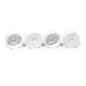 24mm Wheels Starburst - White - Extra Hard - V3 (4) - HUDY - 803010