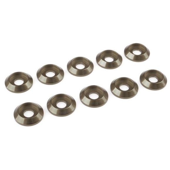 Rondelle alu BHC M4 - Gris - 10 pcs - CORALLY - C-31323
