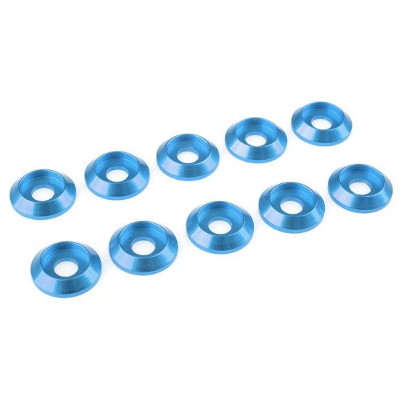 TEAM CORALLY - ALUMINIUM WASHE R - FOR M4 BUTTON HEAD SCREWS - C-3132