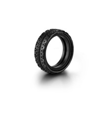 Pneus TT 1/10 avant 2WD Carpet - 101 (2) - HUDY - 812101