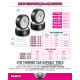 Pneus Hudy 1/10 Touring A2-40 Asphalt (4) - HUDY - 803068