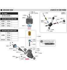 T300 CRANKCASE - BLACK - FX - 631103-K