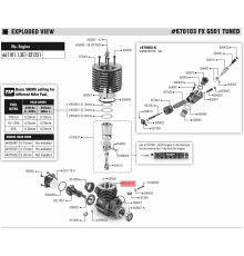 G501 TUNED CRANKCASE - BLACK - FX - 661101-K
