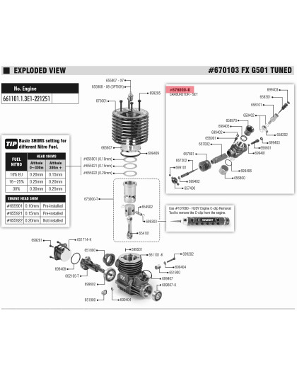 G501 Carburateur Black - FX - 676000-K