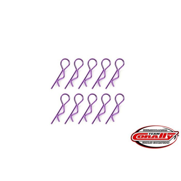 Clips carro. Petit - Violet - 10 pcs - CORALLY - C-35103