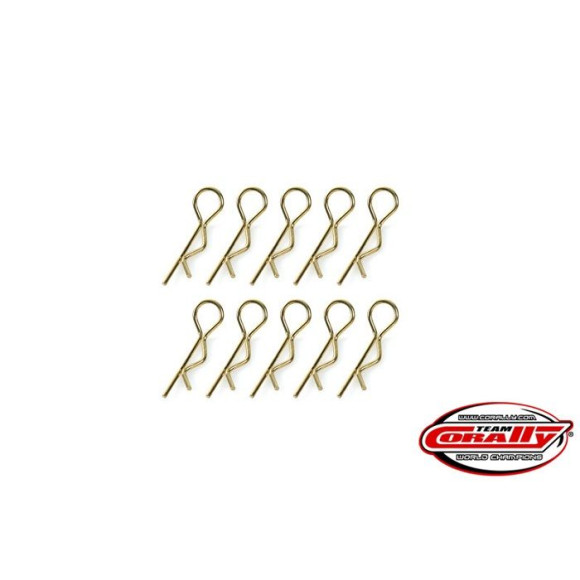 Clips carro. Petit - Or - 10 pcs - CORALLY - C-35104