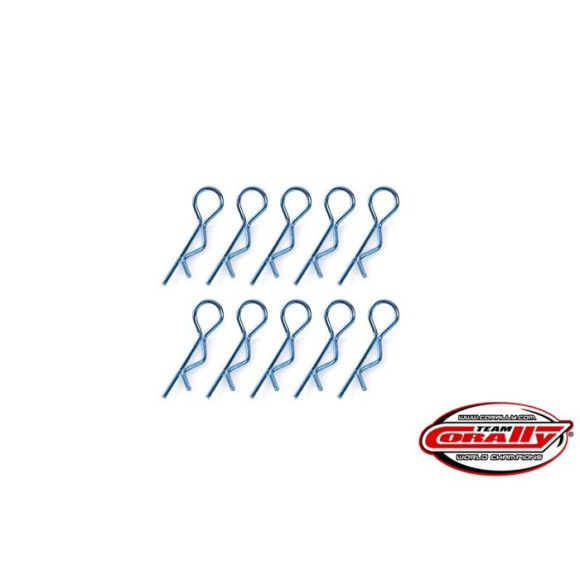 Clips carro. Moyen - Bleu - 10 pcs - CORALLY - C-35105