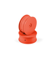 1/10 Off-Road Wheel - 2Wd – Front – Orange (2) - HUDY - 803210-O