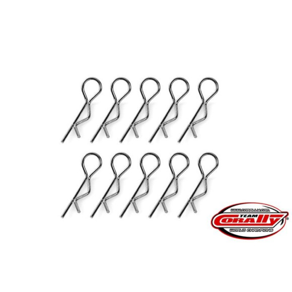 Clips carro. Moyen - Noir - 10 pcs - CORALLY - C-35112