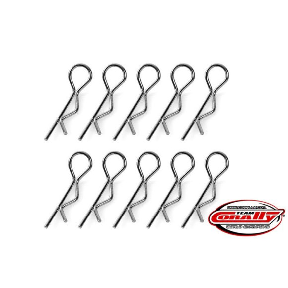 Clips carro. Large - Noir - 10 pcs - CORALLY - C-35122