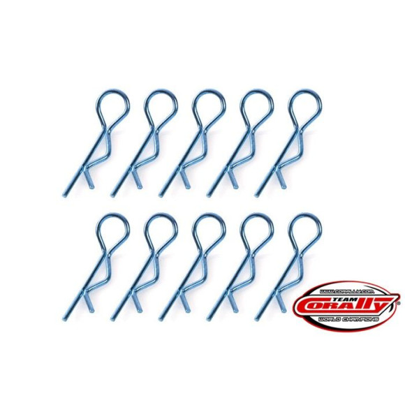 Clips carro. Large - Bleu - 10 pcs - CORALLY - C-35125