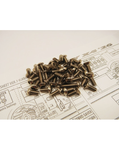 X4'26 Titanium Hex Socket Screw Set 121 pcs - HIRO SEIKO - 38077