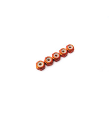  2mm Alloy Nylon Nut [Orange] - HIRO SEIKO - 48151