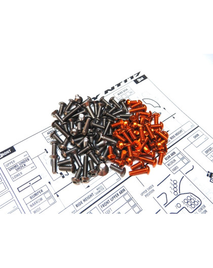 Kit de visserie titane/alu hexagonale NT1'17 - HIRO SEIKO - 48160