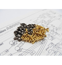 Kit de visserie titane/alu hexagonale A800X - HIRO SEIKO - 48185