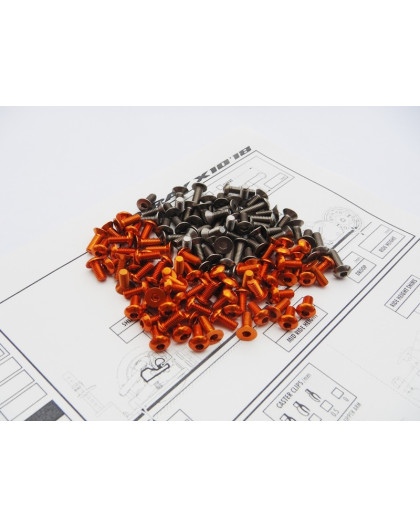  X10'18 Titan/Alum Hex Socket Screw Set - HIRO SEIKO - 48189