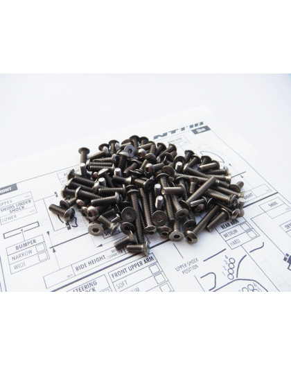 Kit de visserie titane hexagonale NT1'18 - HIRO SEIKO - 48305